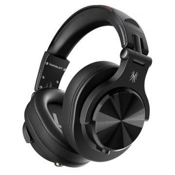 Casti profesionale OneOdio A71M-Black cu fir detasabil, Tip over ear, DJ, multimedia, conectare prin Jack 3.5 mm;Jack 6.35 mm,difuzor 40 mm,impedanta 32 Ohm (Negru)