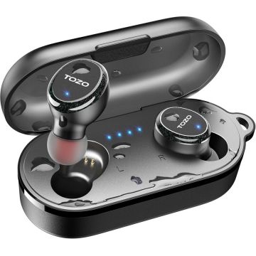 Casti T10S True Wireless Stereo (TWS) In-Ear USB Type-C Bluetooth Headset Negru