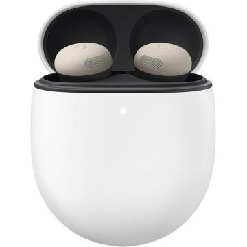Casti True Wireless Google Pixel Buds Pro 2, Bluetooth 5.4, Anulare activa zgomot Silent Seal 2.0, 3 microfoane, Rezistenta la apa IP54/X4 (Bej)