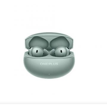 Casti True Wireless In-Ear OnePlus Buds 4, Bluetooth, ANC, Google Fast Pair, Microfon, IP55 (Verde)