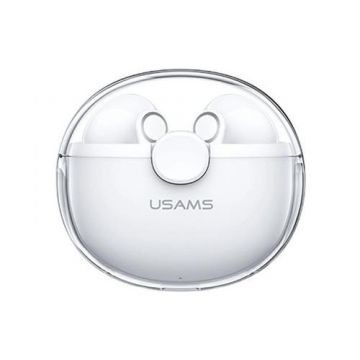 Casti True Wireless In-Ear USAMS Seria BU, Bluetooth 5.1, Microfon (Alb)