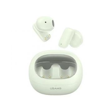 Casti True Wireless In-Ear USAMS Seria TD, Bluetooth 5.3, HFP, Microfon, Control apel/Mut (Verde)