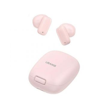 Casti True Wireless USAMS Seria ID, Bluetooth 5.3, HDP, Control tactil, Microfon (Pink)