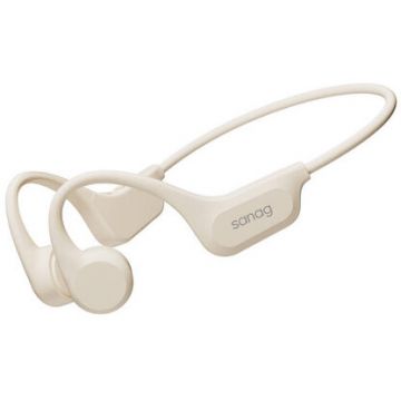 Casti Wireless B60S Pro Bluetooth Cu Conductie Osoasa Complet Impermeabil IPX8 Alb