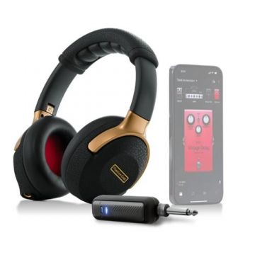 Casti Wireless Positive Grid Spark Neo cu conectare Chitara, Bluetooth, Spark AI, Tone Cloud, Auto Chords, Tone Engine (Negru/Auriu)