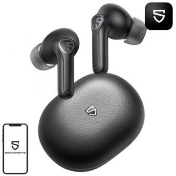 Casti Wireless T3 PRO ANC Autonomie 7h IPX4 Negru