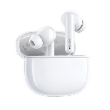Casti WS106 Wireless Intraauriculare Butoni ANC Bluetooth Alb