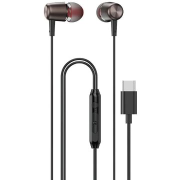 Casti X1 Pro T, In-ear, Control pe fir, USB-C, Lungime cablu 1.2m, Negru