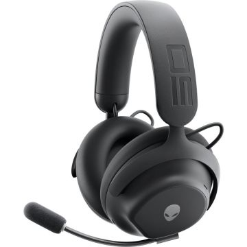Dell Căști de gaming wireless Dell Alienware Pro Dark of the Moon 545-BBFS, Negru