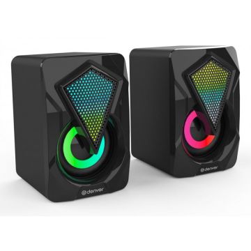 DENVER Difuzoare Gaming Denver Electronics GAS500, 3W, 6W RMS, Negru