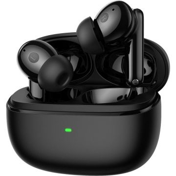 HATOR Casti Hator In-Ear, Hyperpunk Truepods HTA431, True Wireless, Bluetooth 5.4, Hybrid ANC, Low Latency 40ms, IPX4, autonomie 25h, Cablu USB-C, Negru