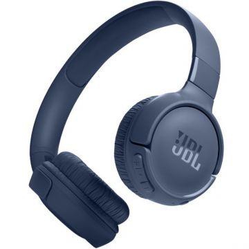 JBL Casti Stereo Wireless JBL Tune 525BT, Bluetooth, Autonomie 57 ore, Hands-free, Multi-Point, Asistent Vocal, Albastru