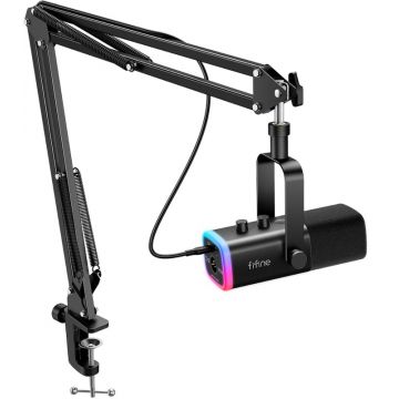 Microfon Fifine TAM8 RGB Black