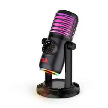 Microfon Redragon Stellaris, iluminare RGB, USB-A (Negru)