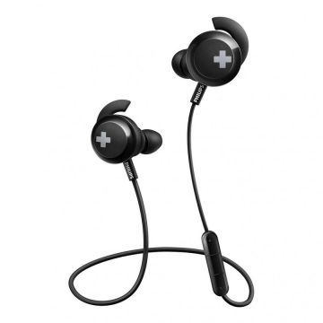 Philips Casti Audio In-Ear Philips, SHB4305BK/00, Bluetooth, Autonomie 6h, Negru