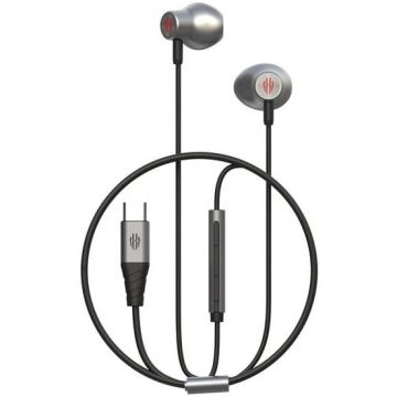 REDMAGIC Casti Redmagic MagicSound Earphones, USB-C, Negru-Argintiu