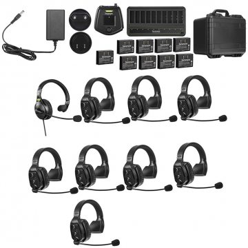 SARAMONIC Solutie intercom completa Saramonic WiTalk WT9S9xbat, 9 pers, Full-Duplex 1.9GHz, single-ear