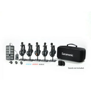 SARAMONIC Solutie intercom completa Saramonic WiTalk9 WT5S10xbat, 5 pers, Full-Duplex, 1.9GHz, single-ear
