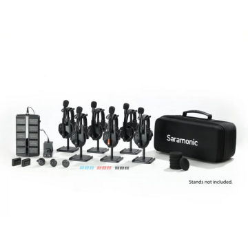 SARAMONIC Solutie intercom completa Saramonic WiTalk9 WT6S12xbat, 6 pers, Full-Duplex, 1.9GHz, single-ear