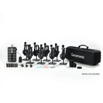 SARAMONIC Solutie intercom completa Saramonic WiTalk9 WT8S16xbat, 8 pers, Full-Duplex, 1.9GHz, single-ear