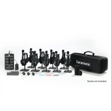 SARAMONIC Solutie intercom completa Saramonic WiTalk9 WT9S18xbat, 9 pers, Full-Duplex, 1.9GHz, single-ear