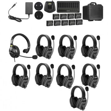 SARAMONIC Solutie intercom stereo comp Saramonic WiTalk WT9D9xbat, 9 pers, Full-Duplex 1.9GHz, dual-ear