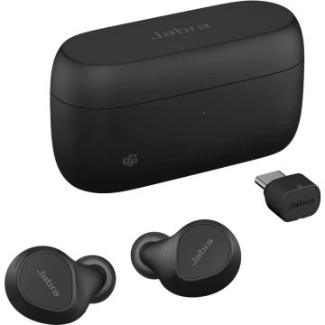 Sistem Evolve2 Buds, headphones (black, MS, USB-A, Bluetooth)