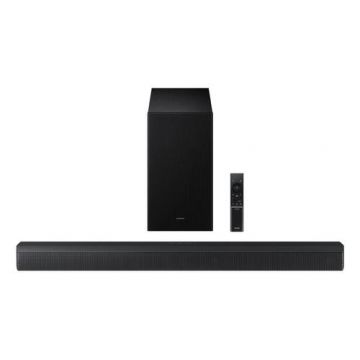 Soundbar Samsung HW-B650F Seria B 2025, 3.1, Subwoofer wireless, Telecomanda (Negru)
