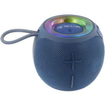Tellur Boxa portabila Tellur Mirage 12W, Bluetooth 5.3, Rezistenta la apa IPX5, 2000mAh, Albastru