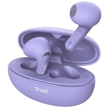 Trust Casti wireless, Trust Yavi, Bluetooth TWS, ENC, 48x64x26mm, Violet