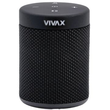 VIVAX Boxa portabila VIVAX BS-50, Bluetooth, Raza de actiune 10 m, Protecția apa IPX5, Negru