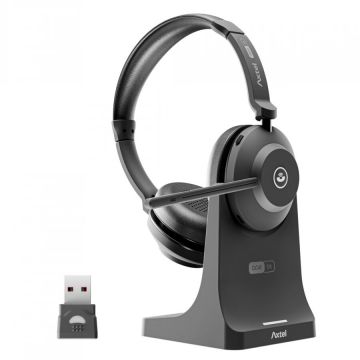 AXTEL Casti Axtel ONE BT STEREO Wireless / Bluetooth, Conectivitate duala, microfon dual ENC, Incarcare rapida, Baterie puternica (40+ ore) Pana la 8,5 zile in standby, Negru