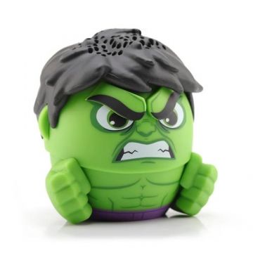 Boxa portabila Bitty Boomers Hulk, Bluetooth, 3 W, Autonomie 4 ore (Verde)
