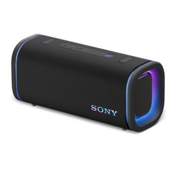 Boxa portabila Sony ULT FIELD 5 SRS-ULT50B, Bluetooth 5.3, 2 moduri ULT Power Sound, Lumini 360, Autonomie 25 ore, Rezistenta la apa IP67 (Negru)