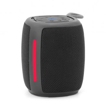 Boxa Portabila SPK-BT-LED-03-BK Baterie 1200mAh microSD USB Radio FM BT 5.1 Iluminare LED RMS 5W Negru