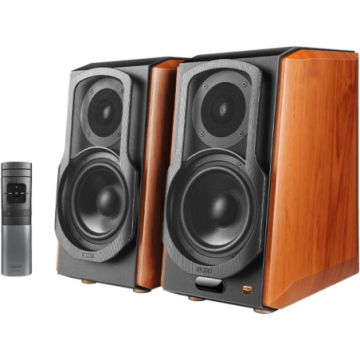 Boxe S1000W-BR 2.0 Hi-Res Audio Bluetooth Telecomanda RMS 120W Maro