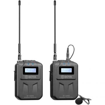 Boya Sistem wireless UHF Boya BY-WM6S cu Microfon lavaliera Transmitator si Receiver