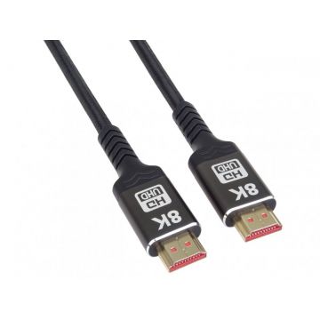 Cablu Ultra High Speed HDMI 8K60Hz/4K120Hz 9m brodat Negru, kphdm21b9