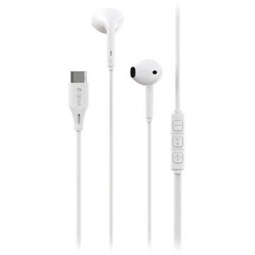 Casti CASCA STEREO 1.2M CU MUFA TIP C - ALB
