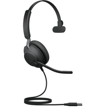 Casti Evolve2 40 SE USB-A Mono Negru
