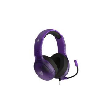 Casti Gaming cu fir Turtle Beach Airlite Fit, Jack 3.5mm, Microfon, Nintendo Switch (Violet)