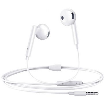 Casti HP-6080, In-ear, Control pe fir, Jack 3.5mm, Lungime cablu 1.2m, Alb