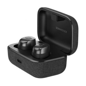Casti In-Ear Sennheiser Momentum True Wireless 4, Bluetooth, ANC, Microfon (Negru)