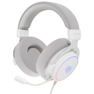Casti Neon 764 RGB Alb