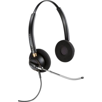 Casti Poly EncorePro 520V Binaural Euro Plug Negru