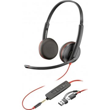 Casti Poly Office/Call Center, Blackwire 3225 Stereo USB-C