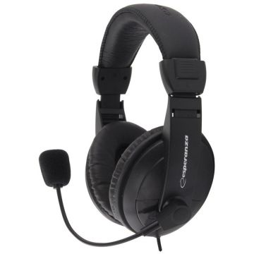Casti Stereo cu Microfon Concerto EH103 Negru