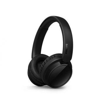 Casti Stereo Wireless Over-Ear Philips 5000 TAH5209BK/97, Bluetooth, A2DP, Autonomie 65 ore, Microfon (Negru)