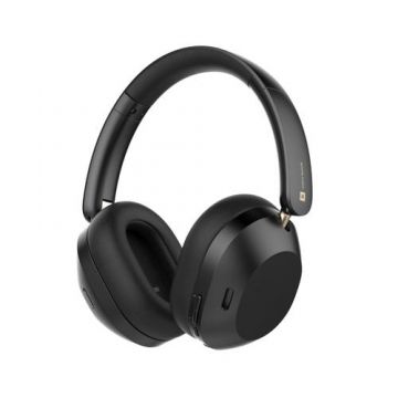 Casti Stereo Wireless Realme Techlife Studio H1, Over-Ear, Bluetooth 5.4, ANC, Autonomie 70 ore (Negru)