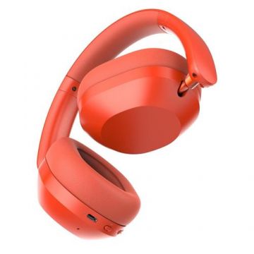 Casti Stereo Wireless Realme Techlife Studio H1, Over-Ear, Bluetooth 5.4, ANC, Autonomie 70 ore (Rosu)